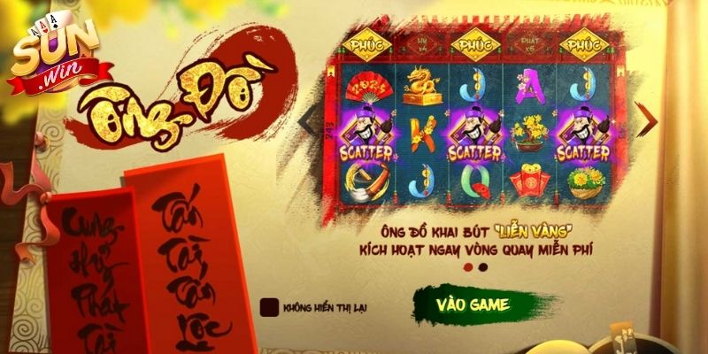 Ông Đồ Sunwin – Săn Lộc Đầu Năm, Nhận Thưởng Cực Khủng 1 Giao diện Ông Đồ Sunwin đậm chất Tết cổ truyền
