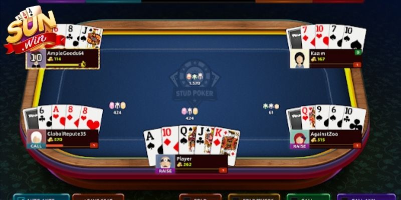 Trải nghiệm game đổi thưởng Poker Sunwin chuyên nghiệp