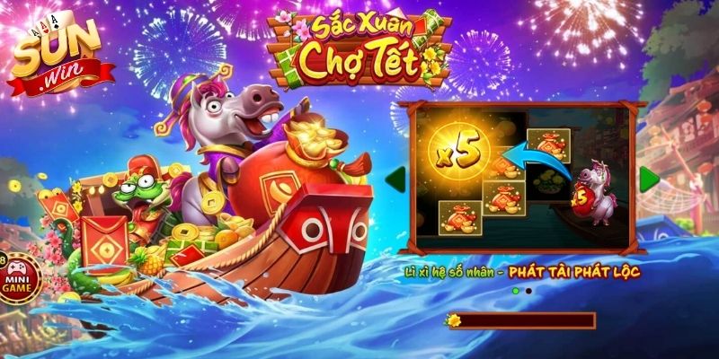 Slot Sắc Xuân Chợ Tết Sunwin chủ đề lễ hội truyền thống